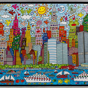 James Rizzi MY NEW YORK CITY - Pigmentgrafik auf Leinwand