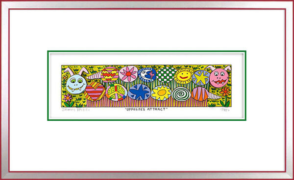 James Rizzi - OPPOSITES ATTRACT  - Original 3D Bild drucksigniert