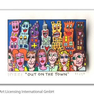 James Rizzi - OUT ON THE TOWN  - Original 3D Bild drucksigniert - ohne Rahmen PP...