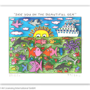 James Rizzi - SEE YOU ON THE BEAUTIFUL SEA - Original 3D Bild