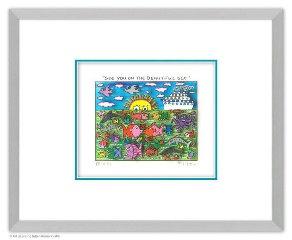 James Rizzi - SEE YOU ON THE BEAUTIFUL SEA - Original 3D Bild