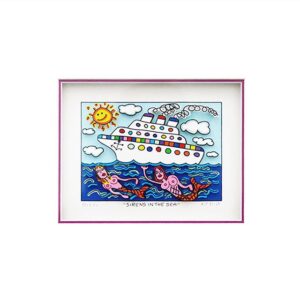 James Rizzi - SIRENS IN THE SEA - Original 3D Bild drucksigniert - ohne Rahmen P...