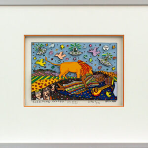 James Rizzi - SLEEPING GYPSY - Original 3D Bild HANDSIGNIERT