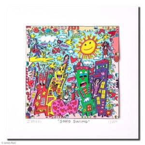 James Rizzi - SOHO SWING - Original 3D Bild drucksigniert - ohne Rahmen PP