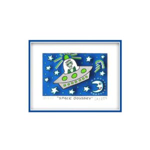 James Rizzi - SPACE ODYSSEY  - Original 3D Bild drucksigniert - ohne Rahmen PP-A...