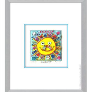 James Rizzi - SUNSHINE  - Original 3D Bild drucksigniert-alurahmen-Normale Numme...