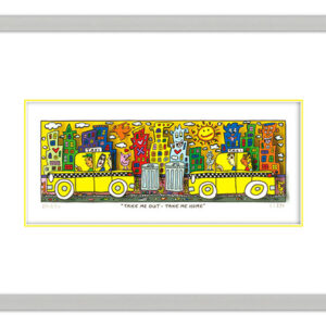 James Rizzi - TAKE ME OUT - TAKE ME HOME - Original 3D Bild drucksigniert - ohne...