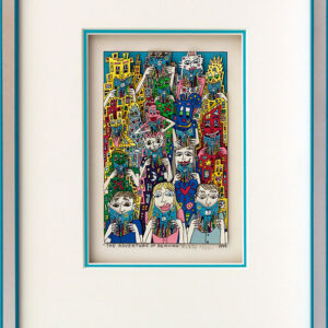 James Rizzi - THE ADVENTURE OF READING - Original 3D Bild HANDSIGNIERT