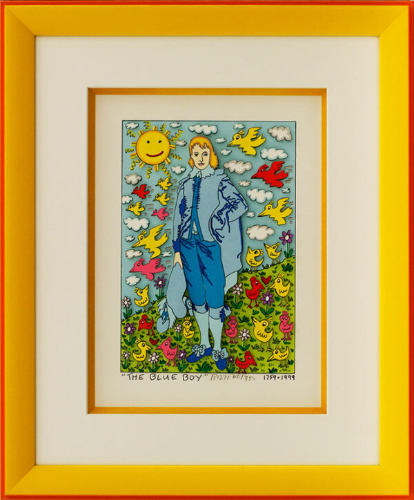 James Rizzi - THE BLUE BOY - Original 3D Bild HANDSIGNIERT