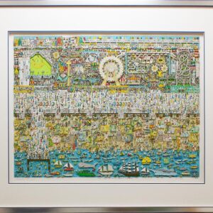 James Rizzi - THE LAST STOP IS CONEY ISLAND - Original 3D Bild HANDSIGNIERT