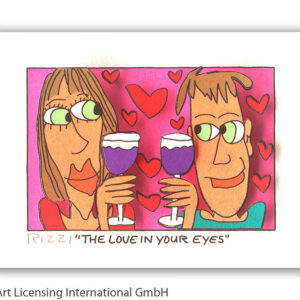 James Rizzi - THE LOVE IN YOUR EYES - Original 3D Bild drucksigniert - ohne Rahm...