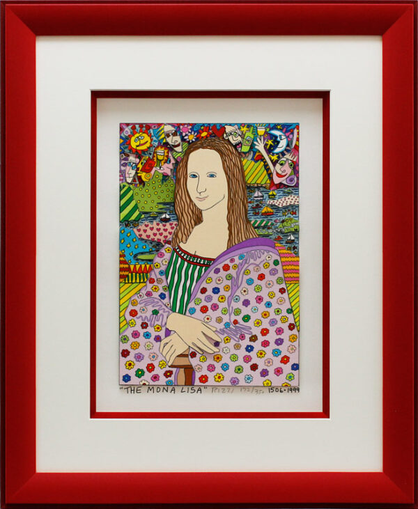 James Rizzi - THE MONA LISA - Original 3D Bild HANDSIGNIERT