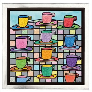 James Rizzi THE MOST COLOURFUL CUPS OF COFFEE - 2D-Pigmentdruck