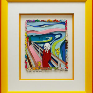 James Rizzi - THE SCREAM - Original 3D Bild HANDSIGNIERT