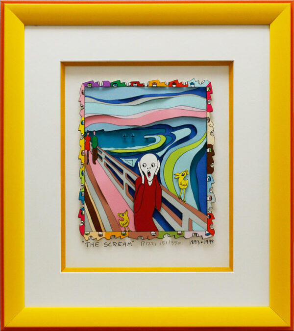 James Rizzi - THE SCREAM - Original 3D Bild HANDSIGNIERT