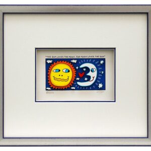 James Rizzi THE SUN LOVES THE MOON. Original 3D Grafik drucksigniert