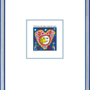 James Rizzi - THE SUN - THE MOON - AND OUR LOVE  - Original 3D Bild drucksignier...