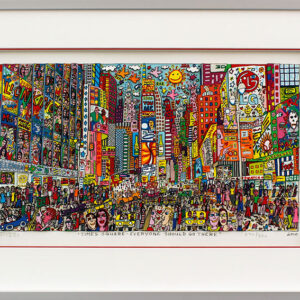 James Rizzi - TIMES SQUARE - EVERYONE SHOULD GO THERE - Original 3D Bild HANDSIG...