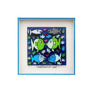 James Rizzi - UNDERWATER LOVE - Original 3D Bild drucksigniert - ohne Rahmen PP-...