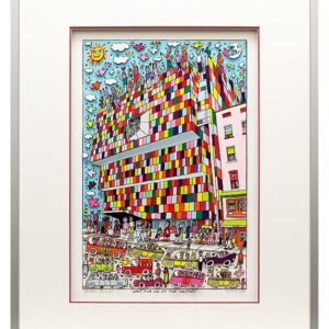 James Rizzi WAIT FOR ME AT THE WHITNEY. 3D Bild drucksigniert-alurahmen-Normale ...