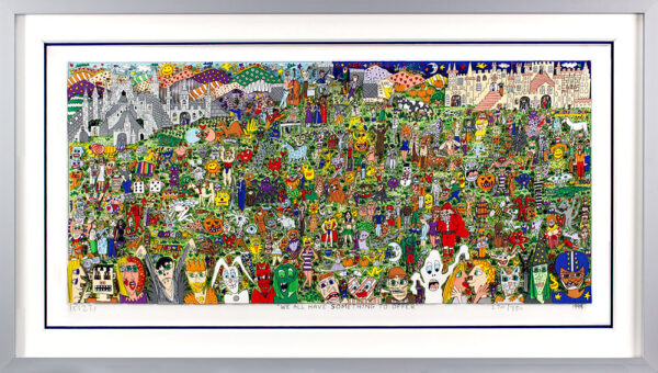 James Rizzi - WE ALL HAVE SOMETHING TO OFFER - Original 3D Bild HANDSIGNIERT