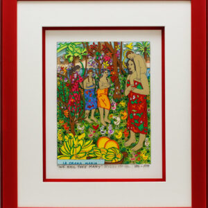 James Rizzi - LA ORANA MARIA - WE HAIL THEE MARY - Original 3D Bild HANDSIGNIERT