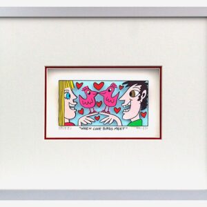 James Rizzi WHEN LOVE BIRDS MEET - 3D Bild