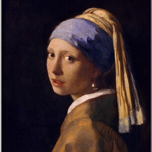 Jan Vermeer Bilder - Das Mädchen mit dem Perlenohrring - Leinwandbild-90 x 120 c...