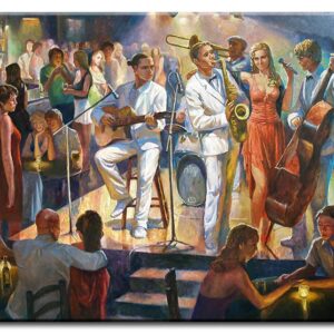Diego Santos - Jazznight auf Kuba-30 x 40 cm