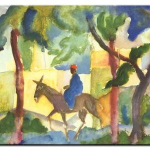 August Macke Bilder - Eselreiter-50 x 60 cm