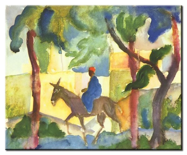 August Macke Bilder - Eselreiter-50 x 60 cm