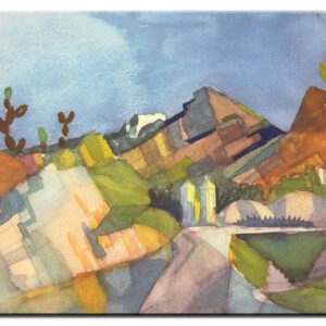 August Macke Bilder - Felsige Landschaft-70 x 80 cm