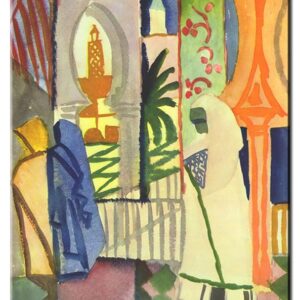 August Macke Bilder - In der Tempelhalle-100 x 130 cm