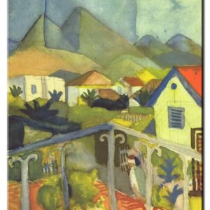 August Macke Bilder - St. Germain bei Tunis-70 x 90 cm