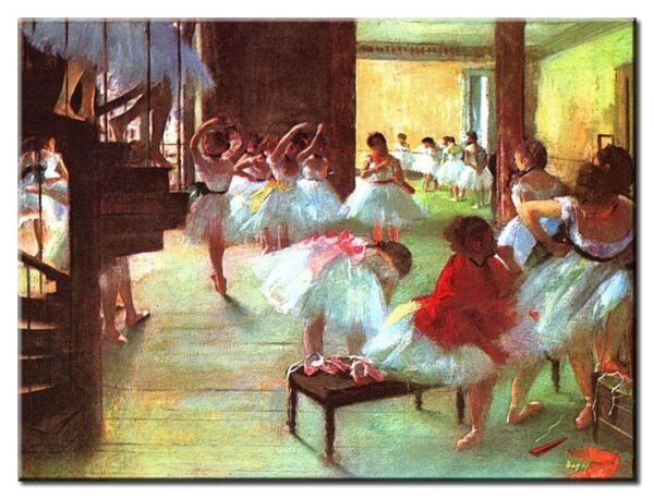 Edgar Degas Bilder - Ballettschule-40 x 50 cm