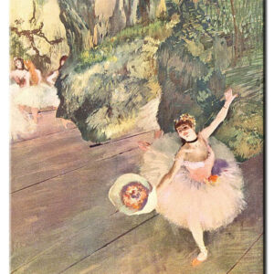 Edgar Degas Bilder - Tänzerin mit Blumenstrauss - Der Star des Balletts-80 x 100...