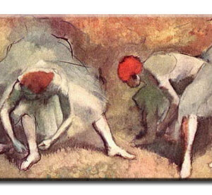 Edgar Degas Bilder - Tänzerinnen beim Binden der Schuhe-30 x 90 cm