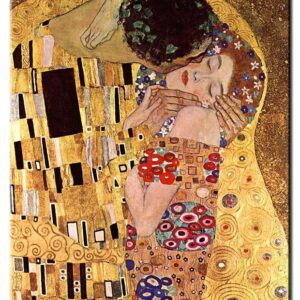 Gustav Klimt Bilder - Der Kuss (Detail)-50 x 60 cm