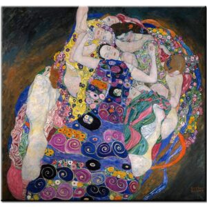 Gustav Klimt Bilder - Die Jungfrau-50 x 50 cm