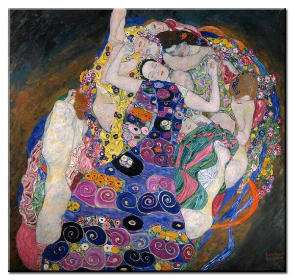 Gustav Klimt Bilder - Die Jungfrau-50 x 50 cm