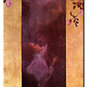 Gustav Klimt Bilder - Die Liebe-80 x 110 cm