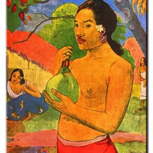 Paul Gauguin Bilder - Frau aus Tahiti (Detail)-80 x 120 cm