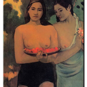 Paul Gauguin Bilder - Zwei tahitische Frauen-20 x 30 cm