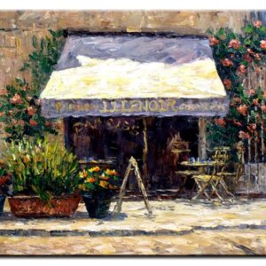 Totti Moreno - Bar mit Blumen II-90 x 120 cm