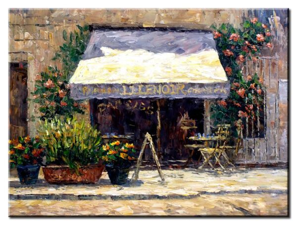 Totti Moreno - Bar mit Blumen II-90 x 120 cm