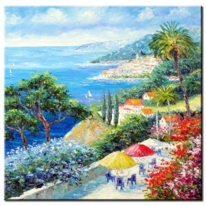 Totti Moreno - Ein Sommer am Meer-80 x 80 cm