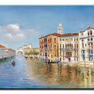 Totti Moreno - Wasserstrasse in Venedig-30 x 60 cm