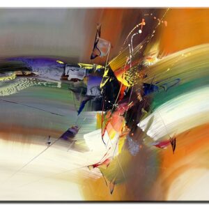 Totti Moreno Leinwandbild - Collision Course-80 x 100 cm