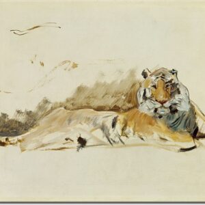 Max Slevogt Bilder - Ruhender Tiger-40 x 50 cm