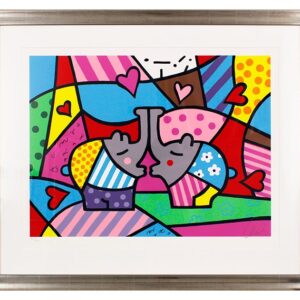 Otto Waalkes - HOMMAGE AN ROMERO BRITTO - original Grafik handsigniert